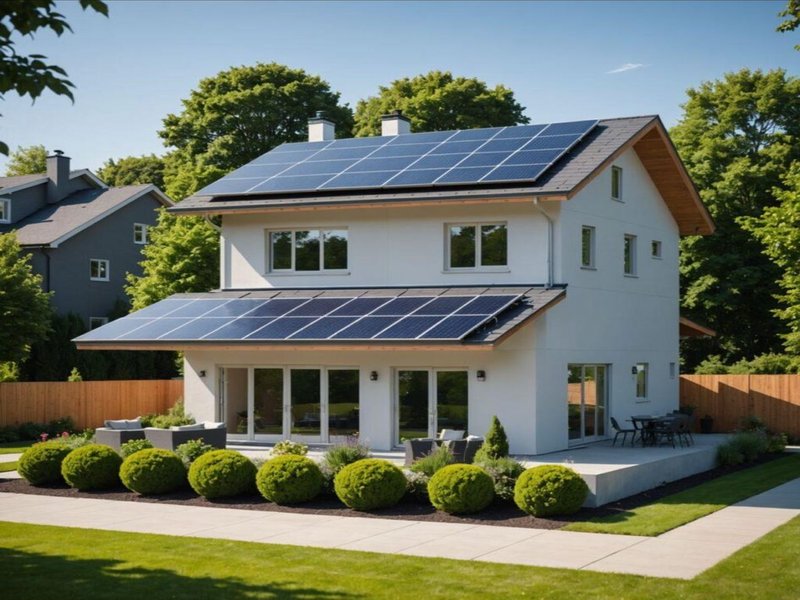Haus mit Solaranlage – Energieoptimierung